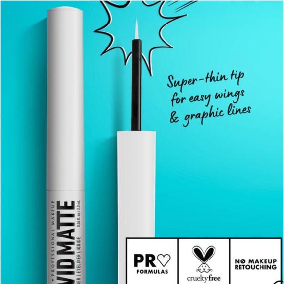 NYX White Vivid Matte Liquid Eyeliner New Full Size NWT - Picture 3 of 6